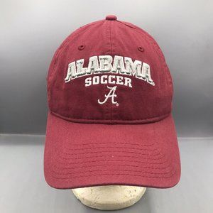 Alabama Soccer Crimson Tide Hat Cap The Game Red Adjustable Strapback NCAA - VGC